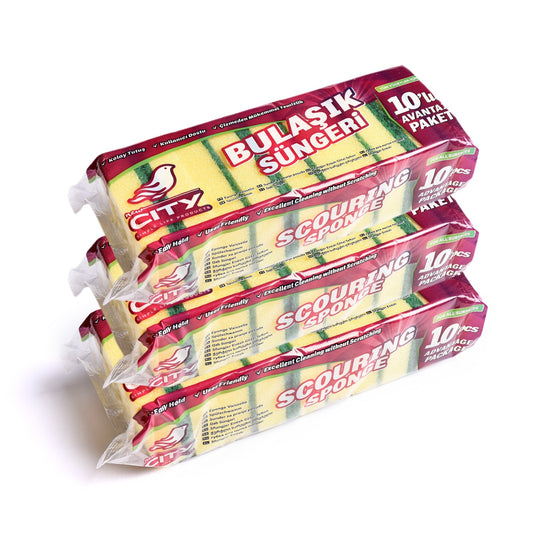 اسفنجة غسل المواعين ٣٠ حبة