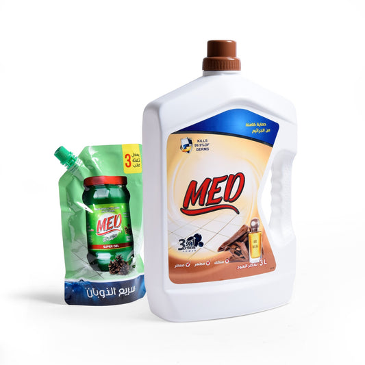 مطهر ارضيات مد السعودي  3 لتر مع جل (عود)