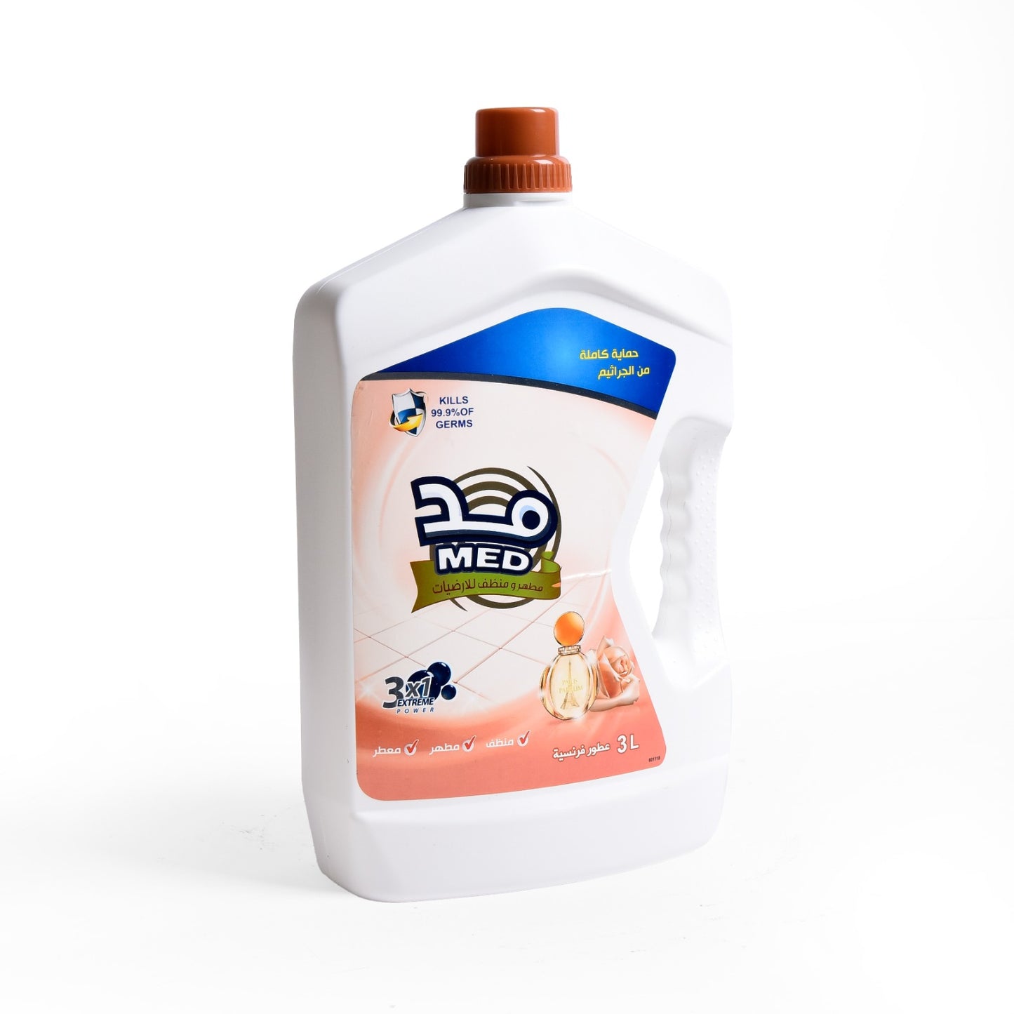 مطهر ارضيات مد السعودي  3 لتر مع جل (عطر فرنسي)